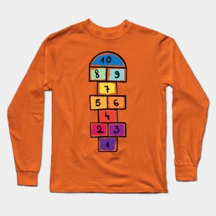 Hopscotch design Long Sleeve T-Shirt